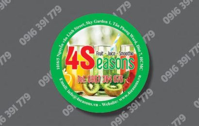 Một số mẫu thiết kế và in sticker, logo, decal trà sữa, đồ ăn vặt